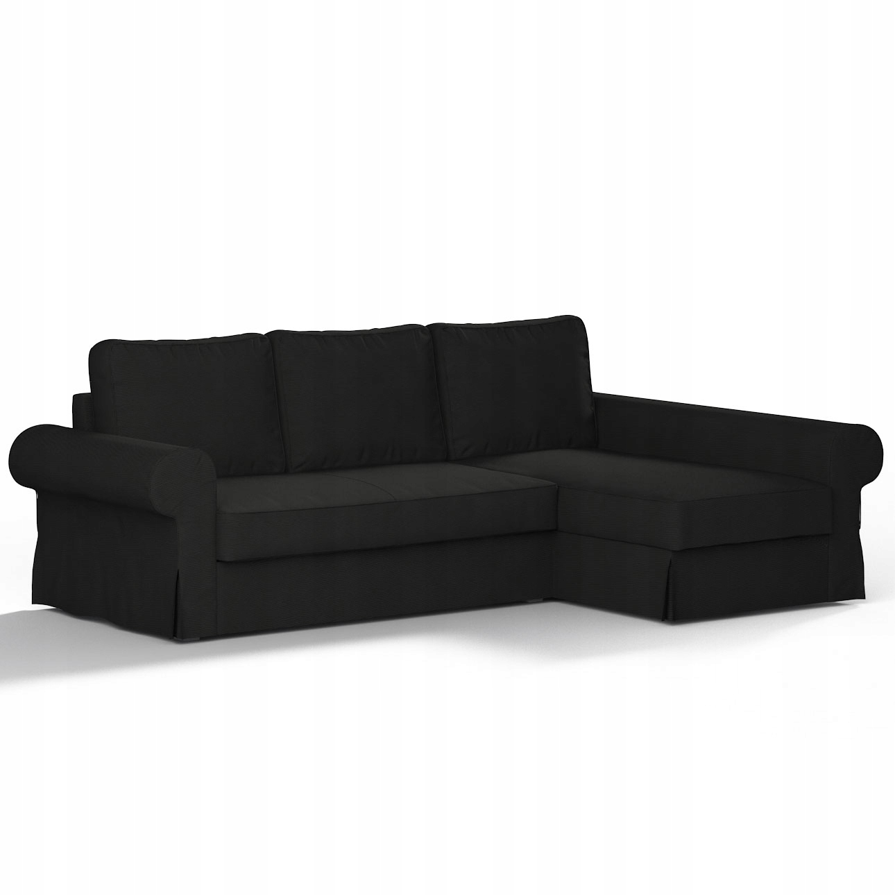 Dekoria potah na rozkládací pohovku Backabro s lehátkem Ikea, šedý