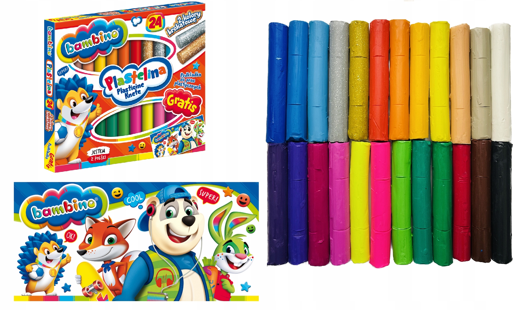 

Plastelina Bambino 24 Kol Podkładka