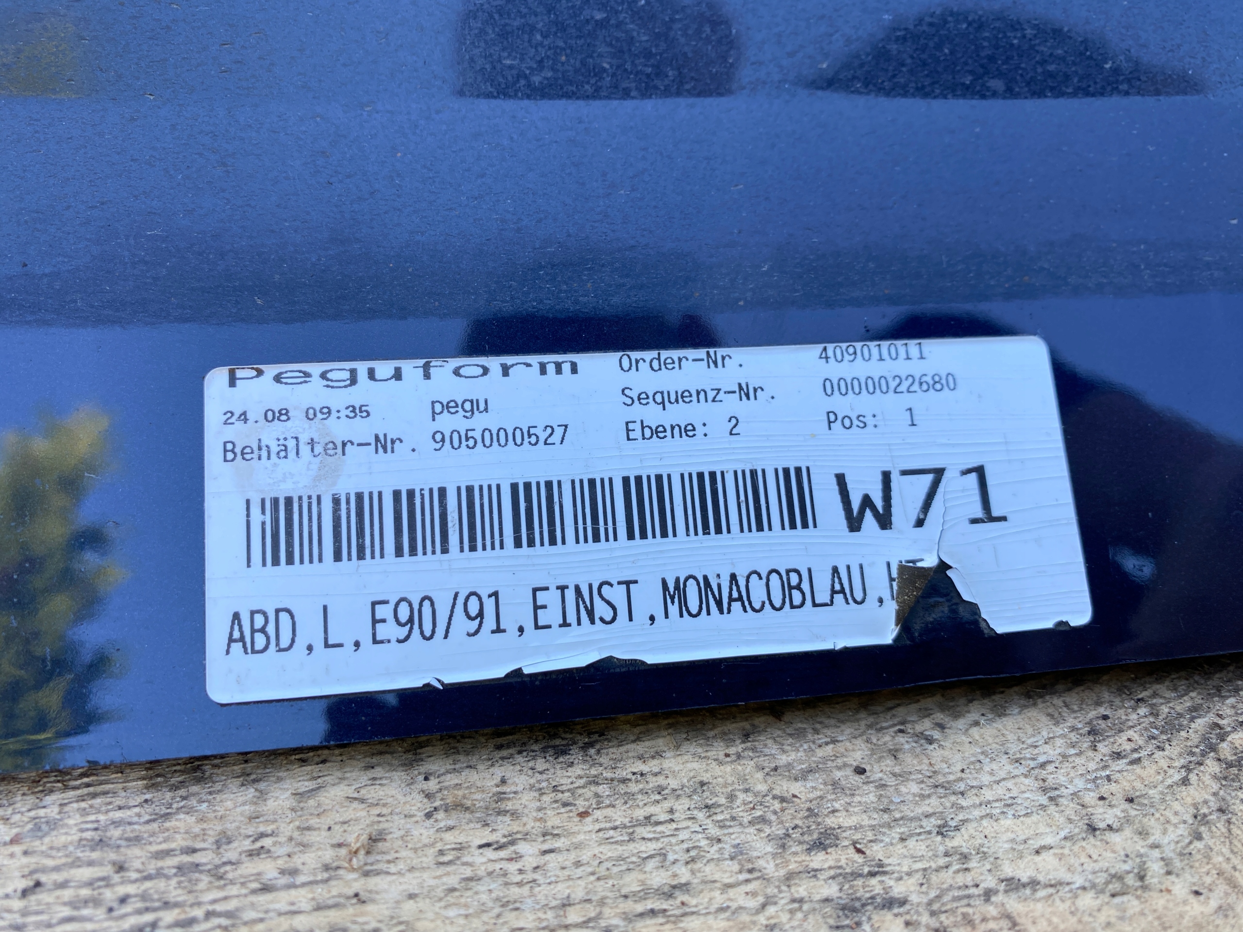 moulding threshold left BMW 3 E90 E91 MONACOBLAU