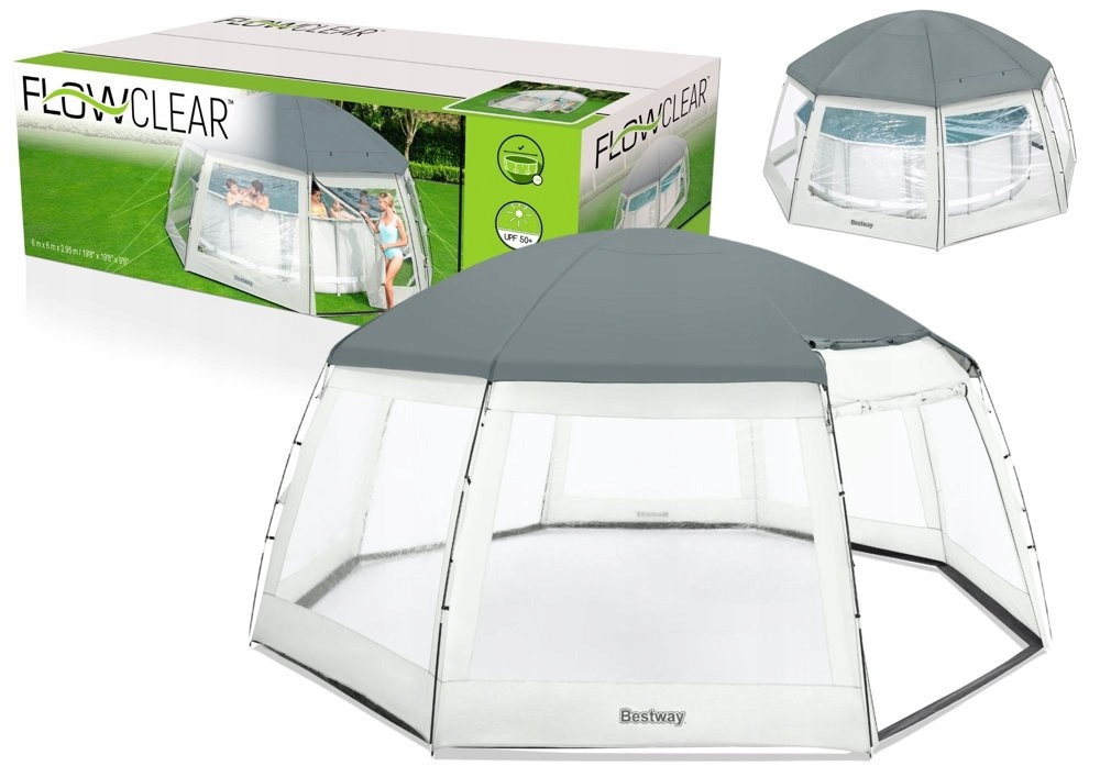 Altánok na bazén 600 x 600 x 295 cm Bestway 58612