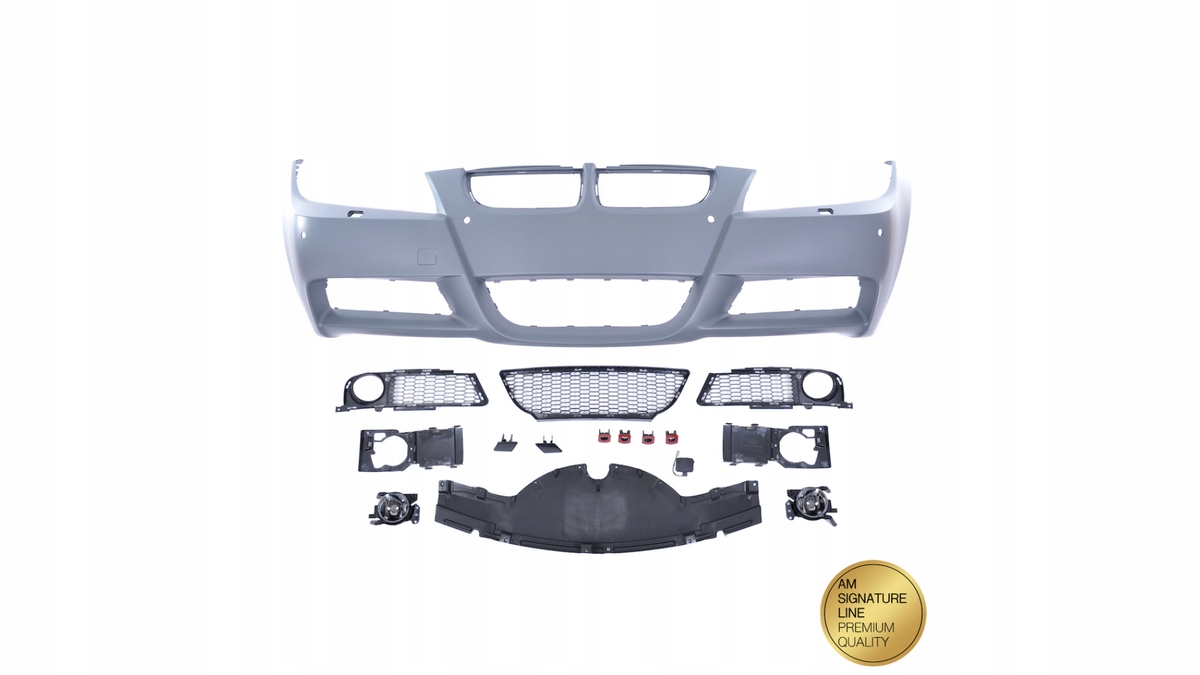 PRZEDNI ZDERZAK SPORT PDC SRA LAMPY PRZECIWMGIELNE BMW 3 E90 E91 PRZED LIFT