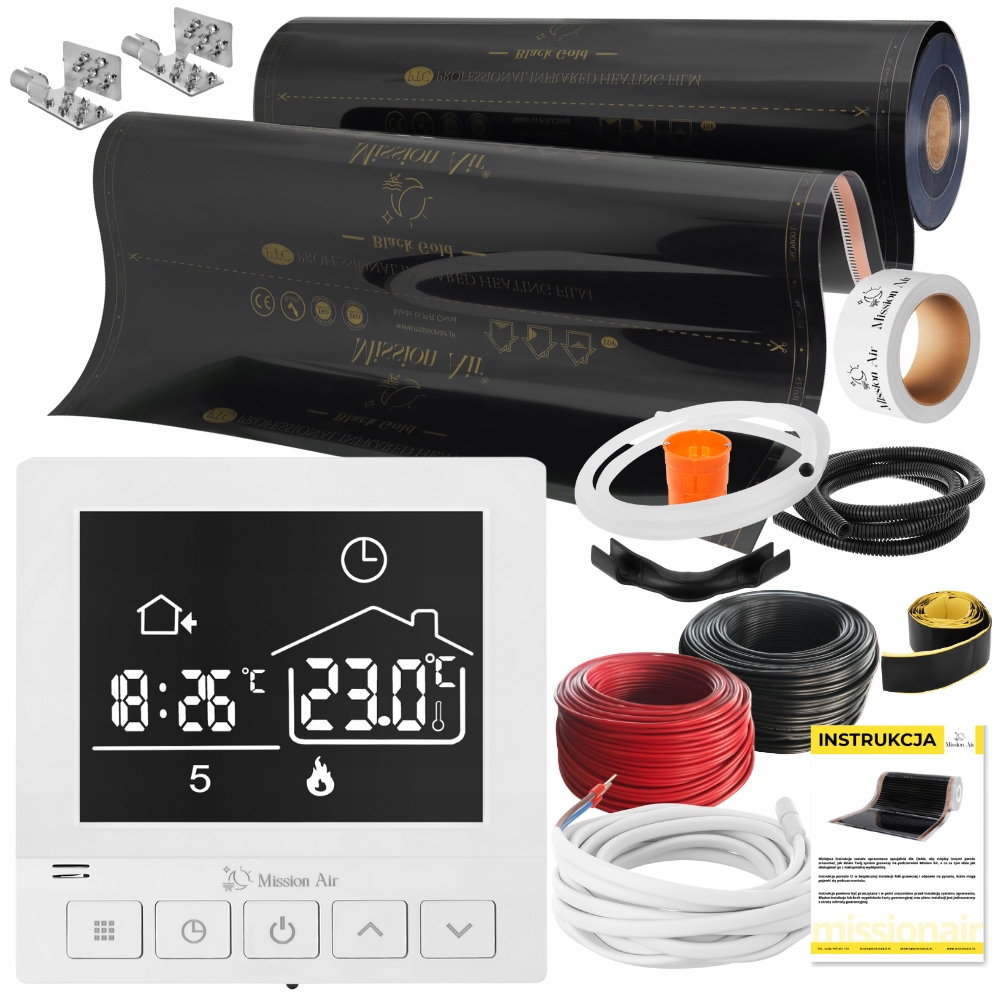 Set Fólie Vyhřívací Podložka Infračervená 2m² 160W