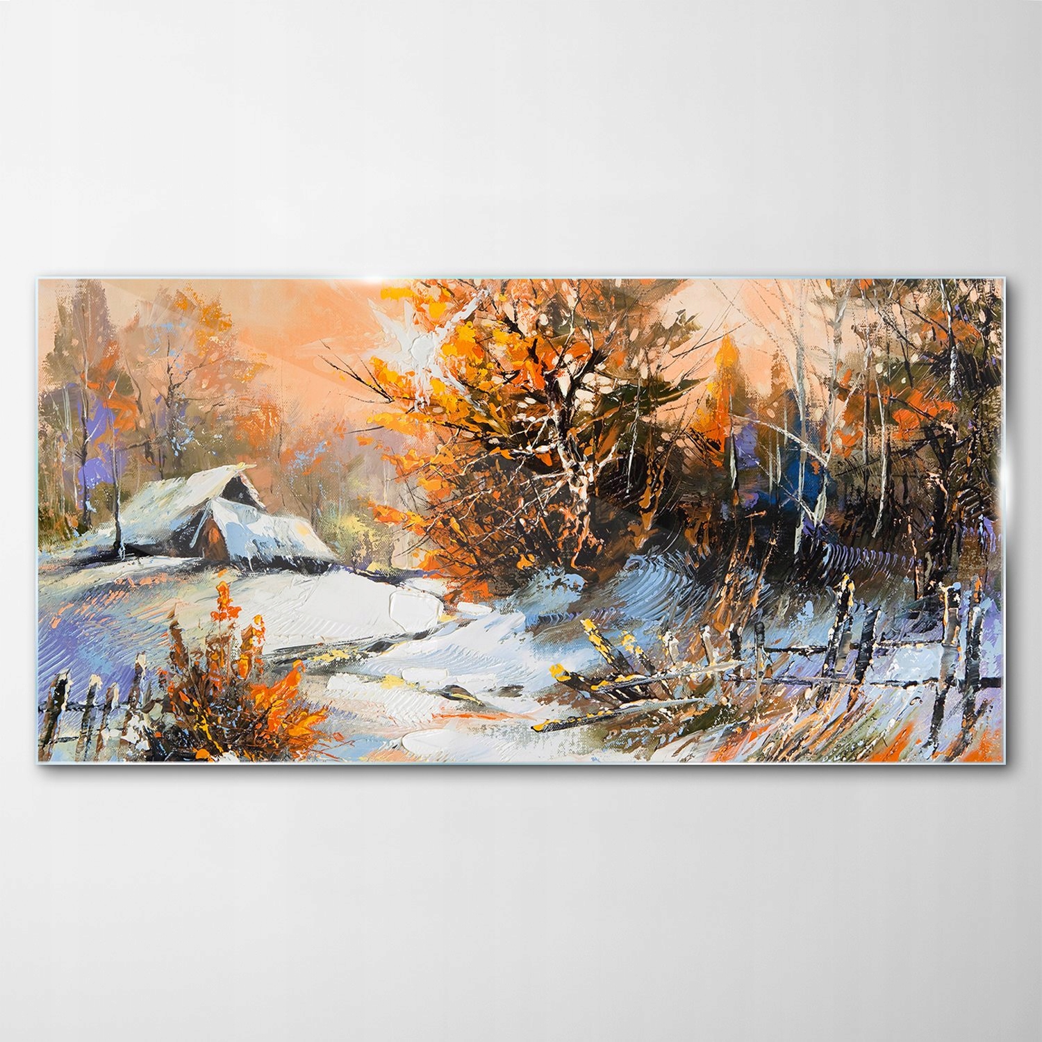 

Obraz na Szkle Dekor Zima Krajobraz Śnieg 120x60