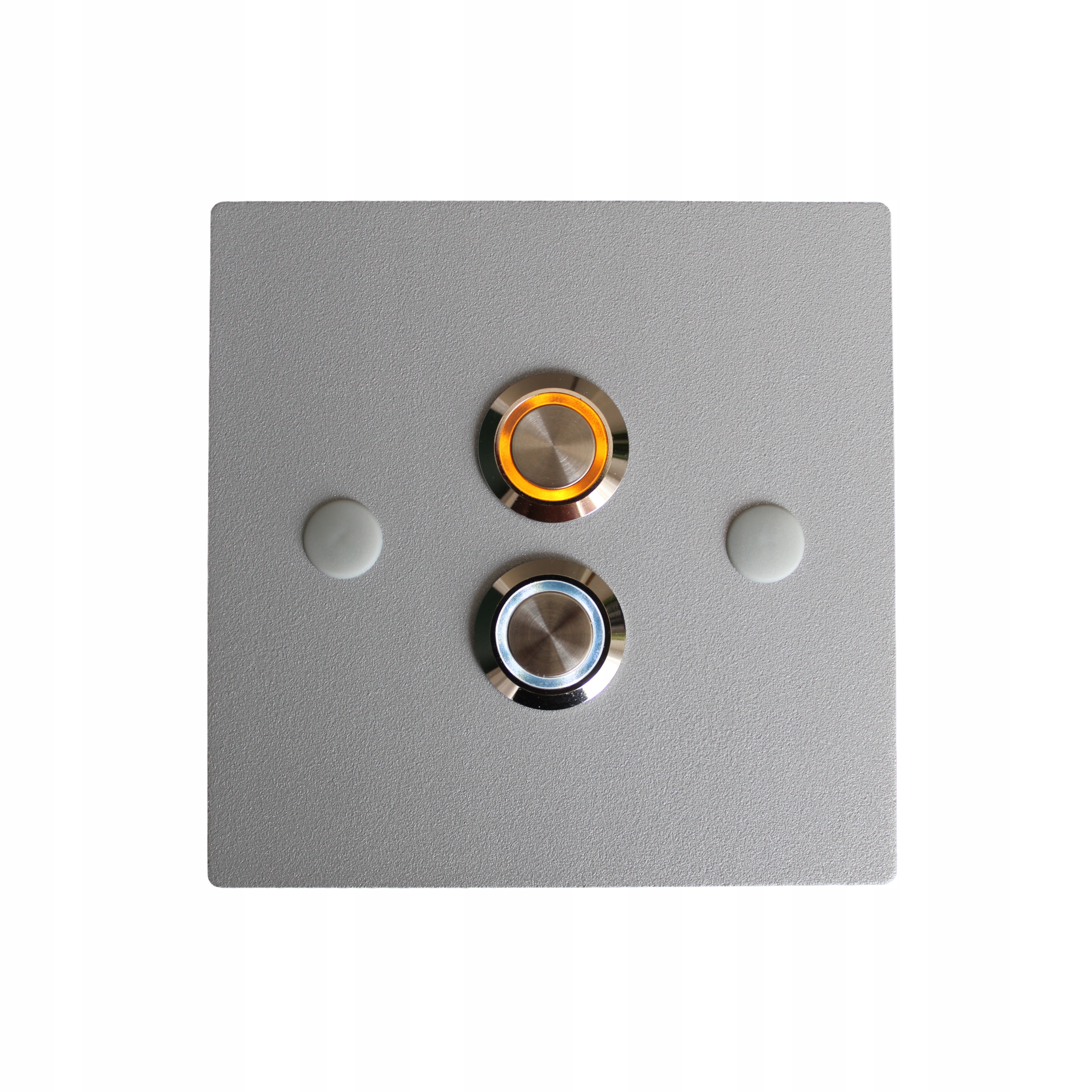 Dvojitý tlačítkový výstup vstupu brány do dveří Led 10x10 šedý