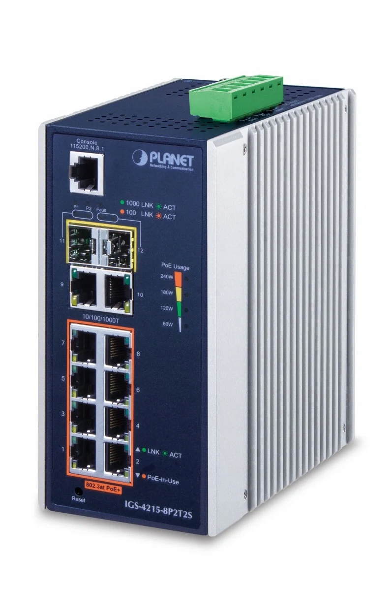 Planet IGS-4215-8P2T2S switch spravovatelný L2/L4 Gigabit Ethernet