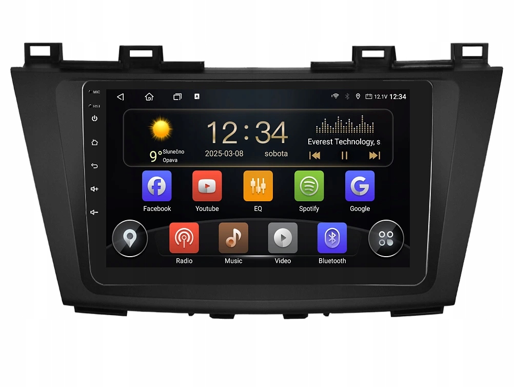 Isudar 2DIN autorádio T72-IEV34 Android, Mazda 5 II. generácia
