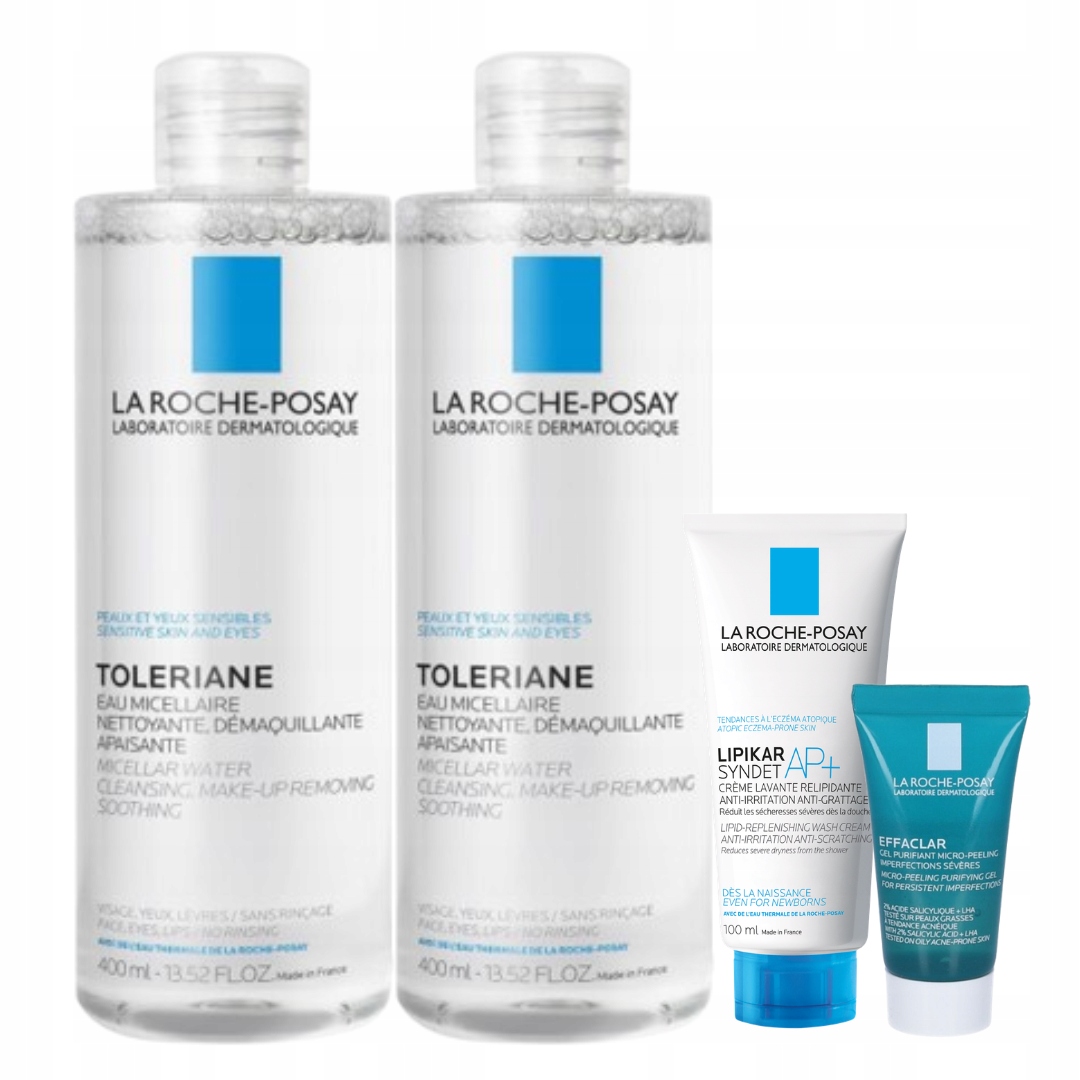 Zestaw La Roche-Posay Toleriane Płyn Miceralny skóra wrażliwa 400ml 2PAK