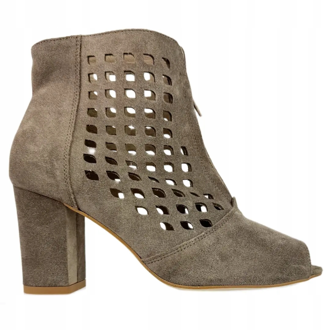 Dámské kotníkové boty Exquisite 1554 béžová velurová barva 36, béžová