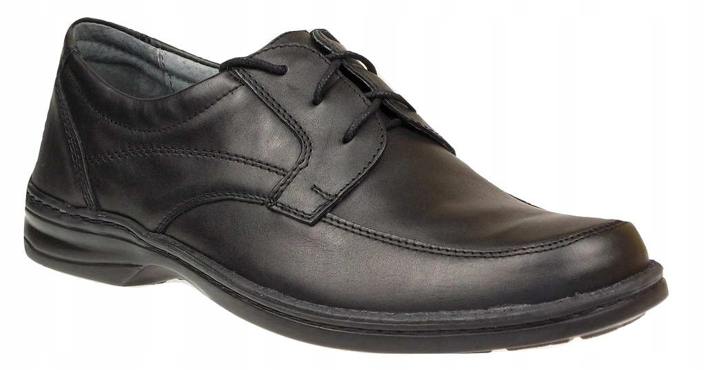 Černé pánské polobotky Helios Kůže Lico Polské 42