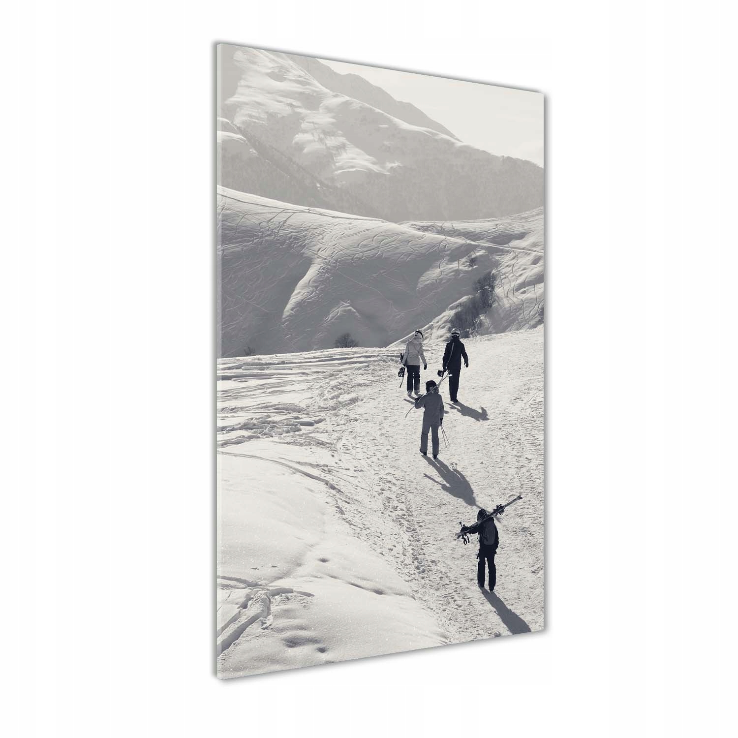 

Foto obraz akrylowy na ścianę Narciarze 70x140cm