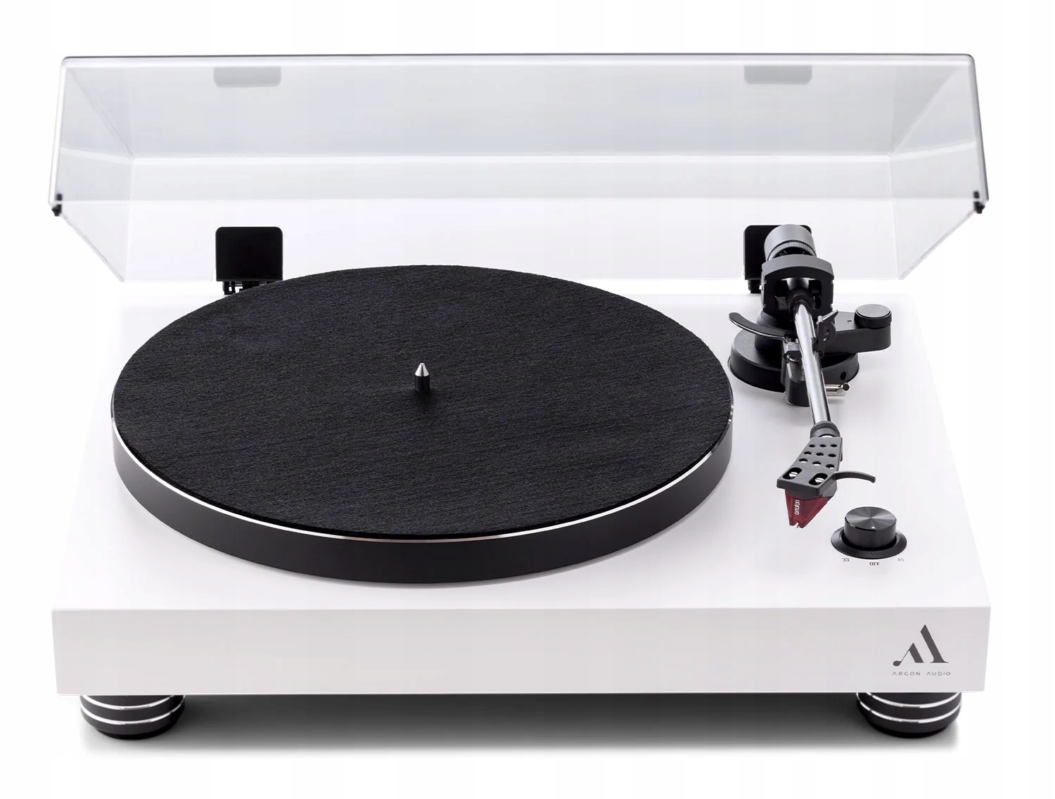 Argon Audio TT4 Okouzlující Bílý-saténový Ortofon 2 M Červený Laureát Eisa