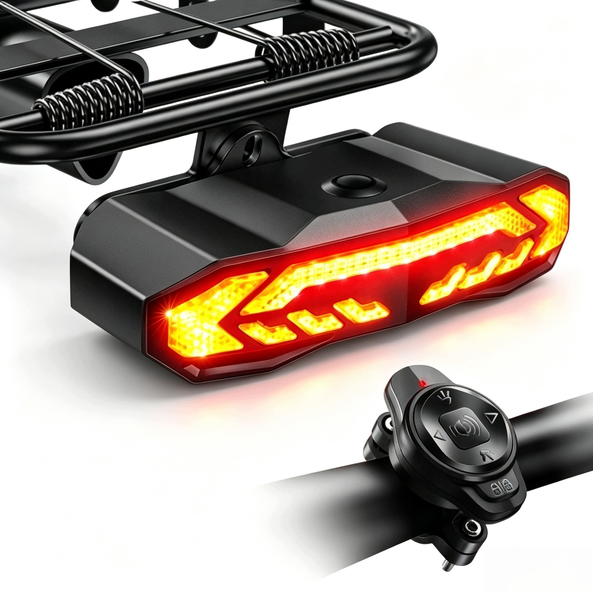 Zadní světlo na kolo Smart s brzděním a Led směrovými světly