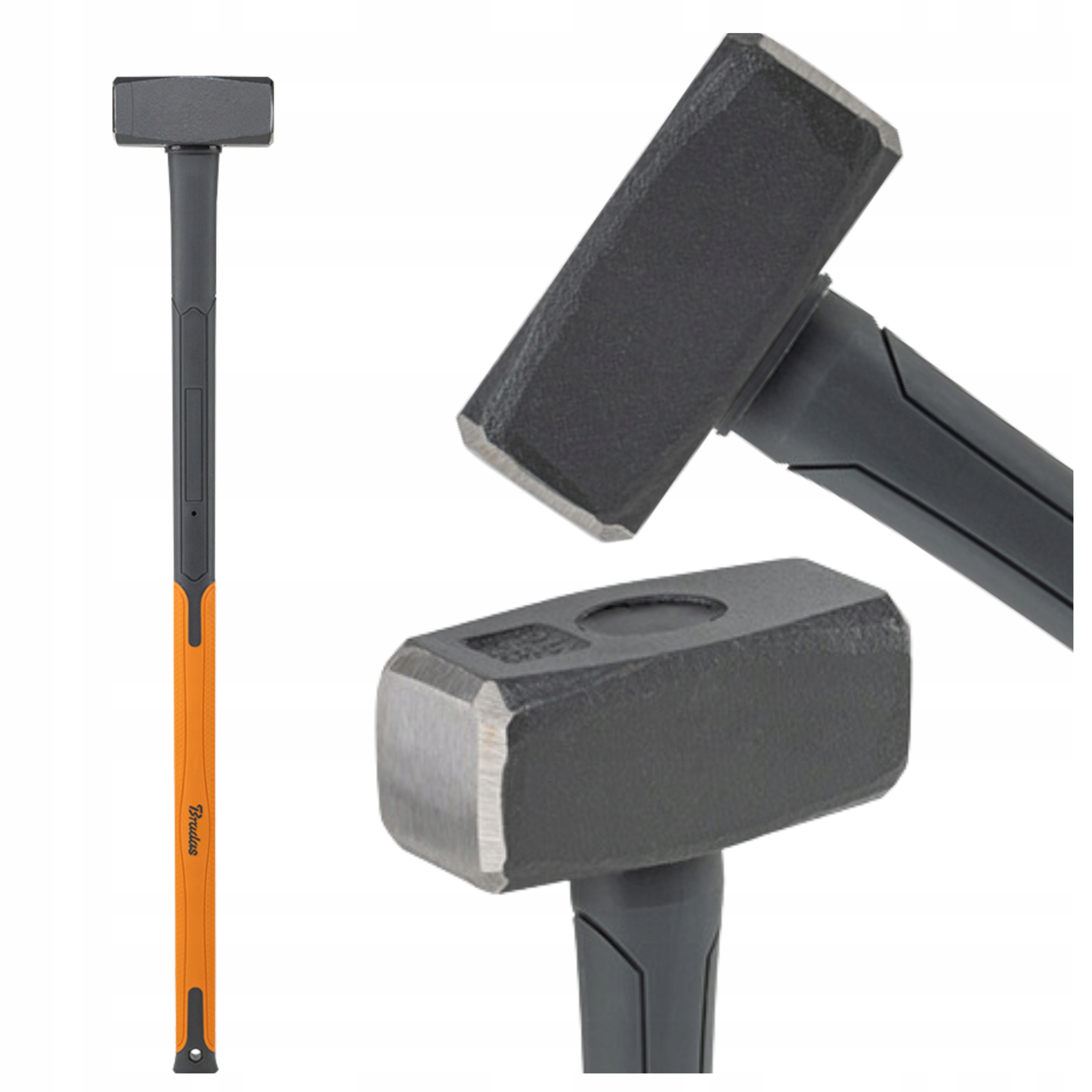 Młotek kamieniarski Fiberglass 3000g DIY-HF5300 Bradas 87 cm