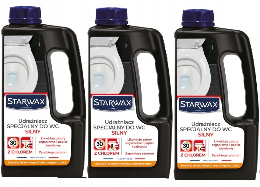 Levně 3x Starwax Speciální Odtokovač Pro Wc 1L