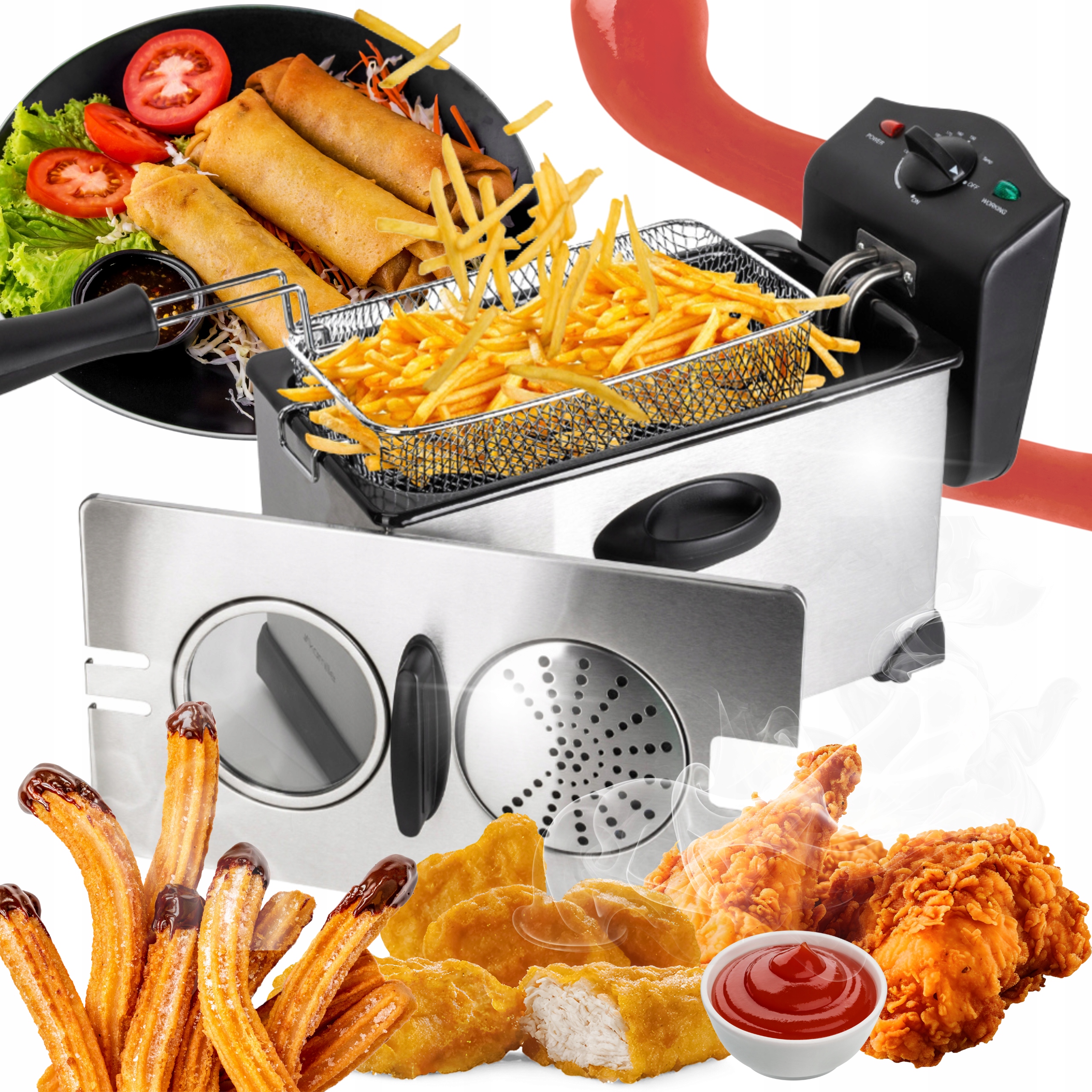 Olejová Fritéza Silná Fritéza Velká Kamille 3,0 L Kamille