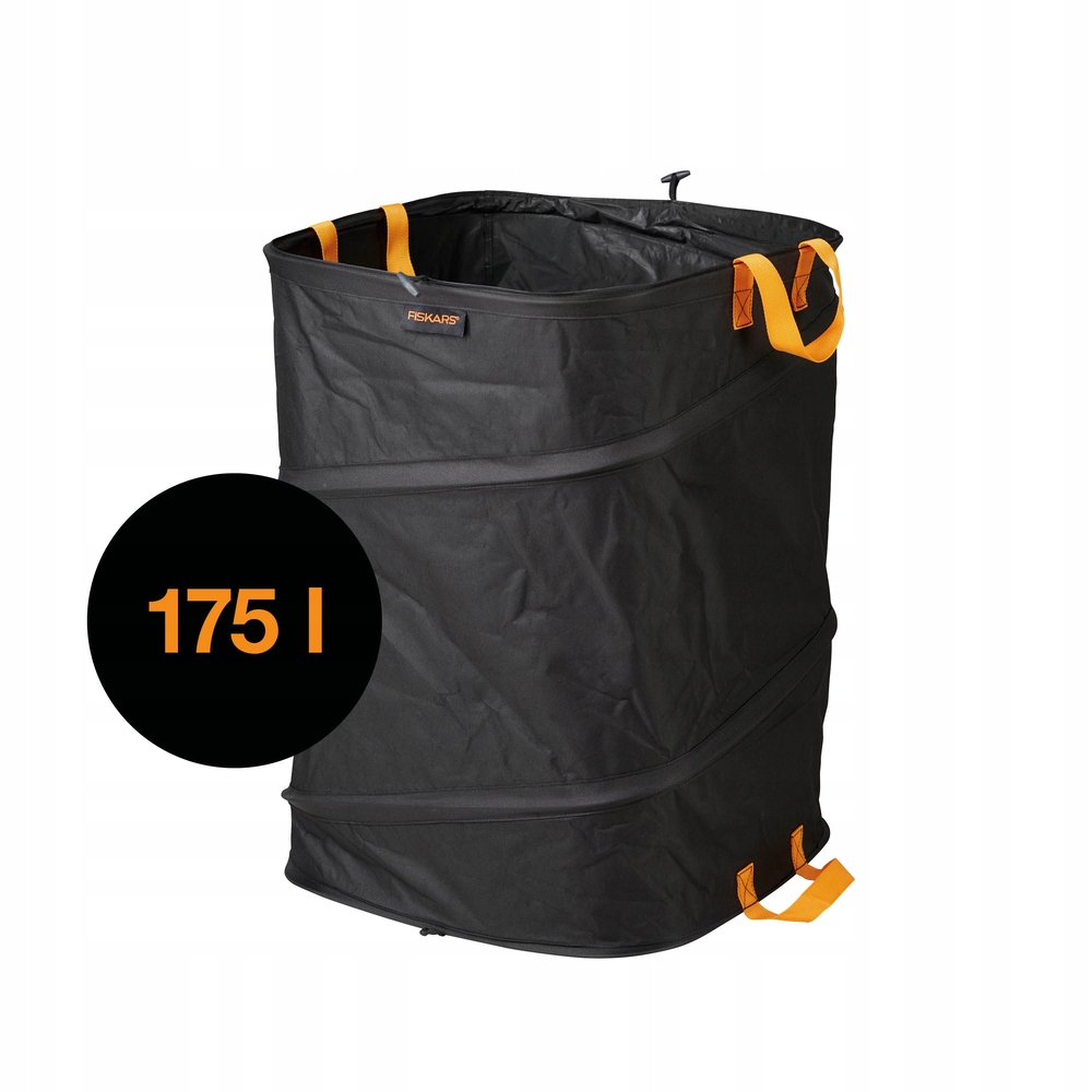 Fiskars Pop-up Zahradní skládací koš na listí, trávu, odpadky, pytel 175 l