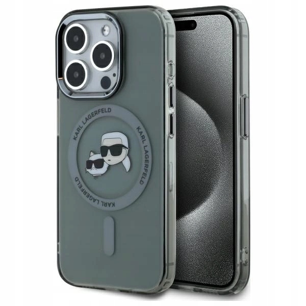 Karl Lagerfeld KLHMP15XHLSKCK Pouzdro Pro Iphone 15 Pro Max 6.7 Hardcase Metal