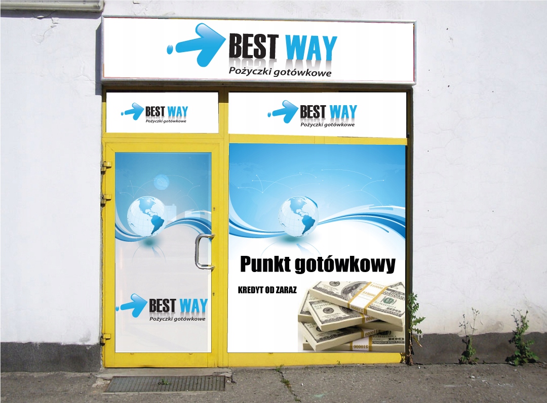 Projekt na WITRYNĘ SKLEPOWĄ okno szyba OWV witryna Marka bez marki