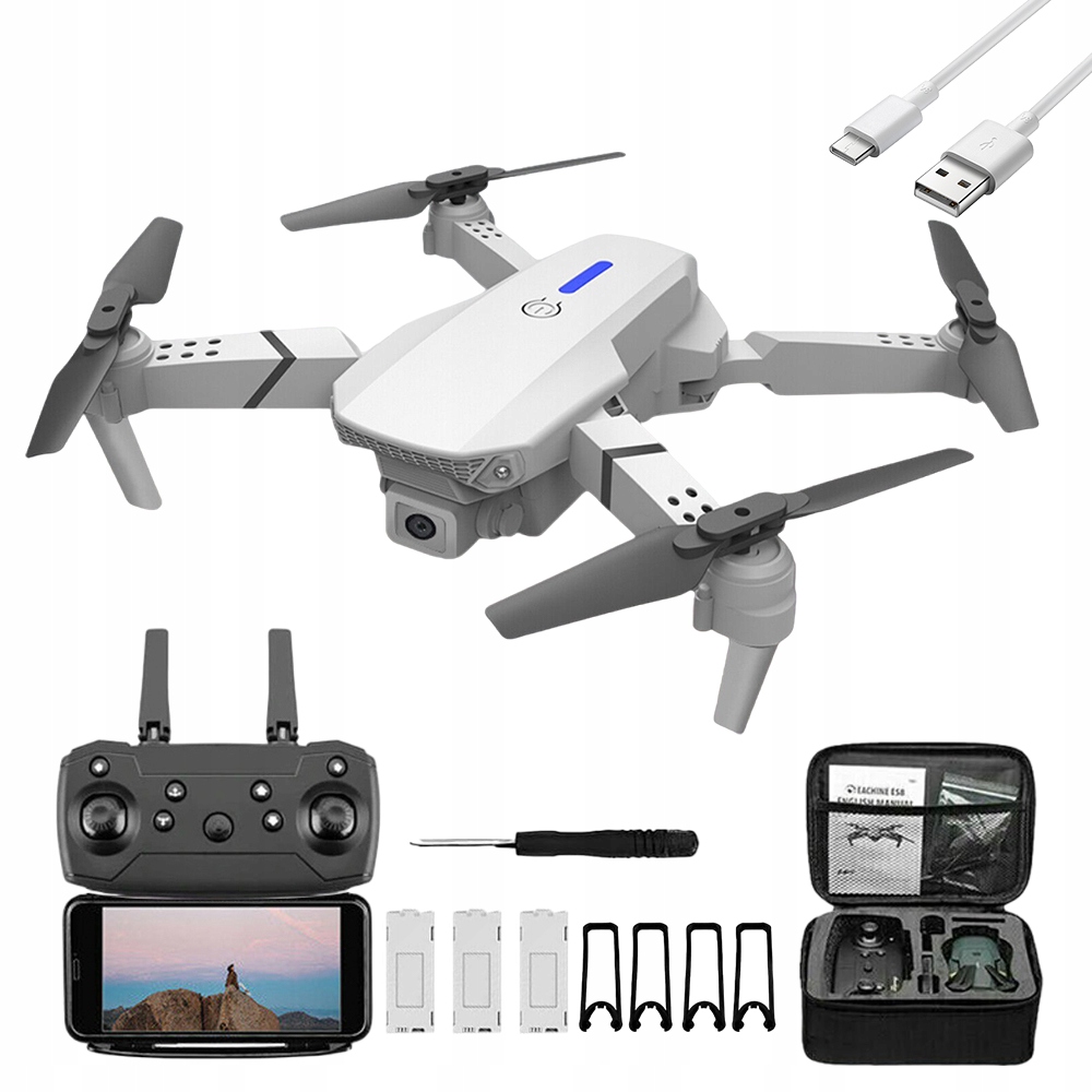 Mini Dron LS-E525 Quadcopter S Kamerou V Bezhlavém Režimu 4K Hd