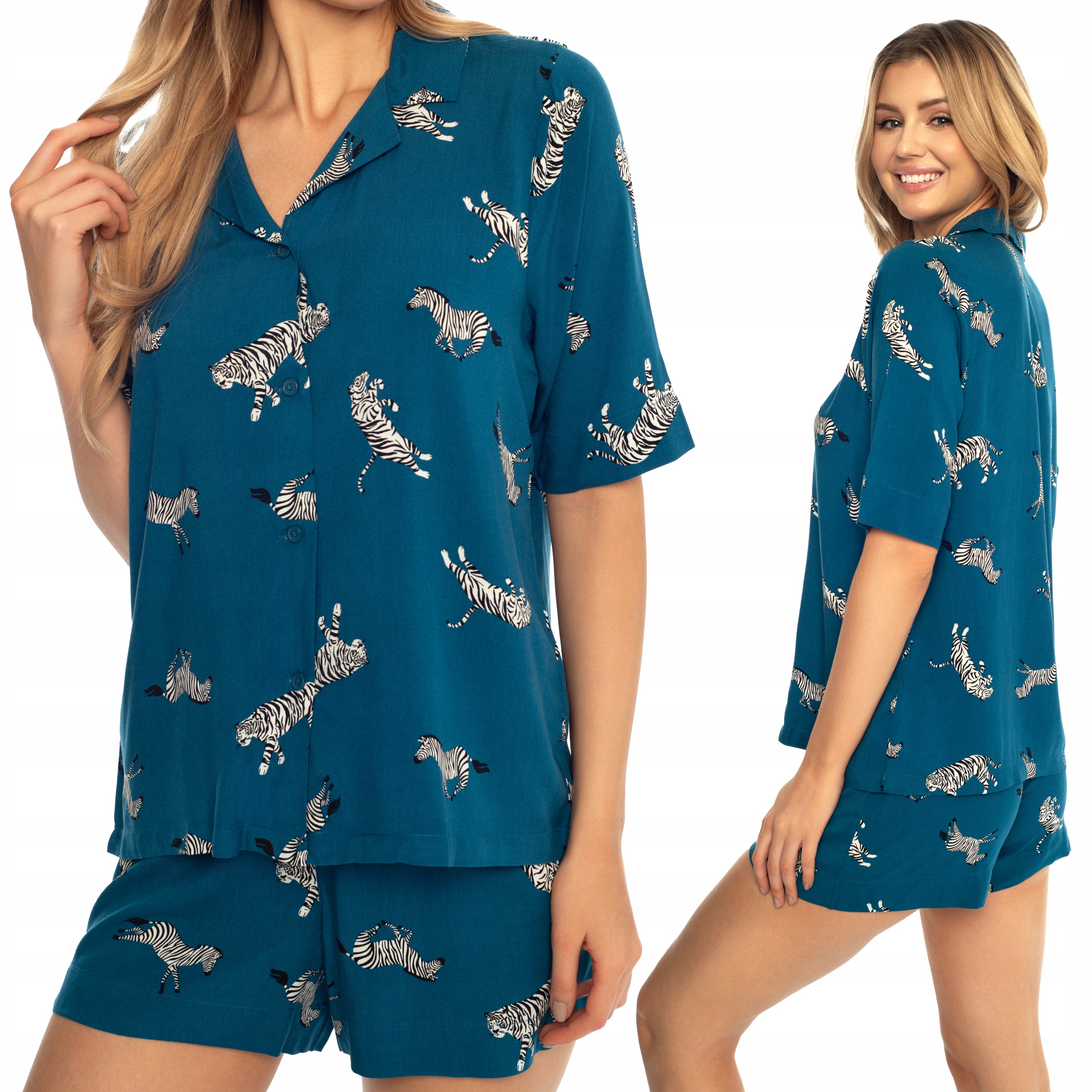 Dámské letní pyžamo 100% Viskóza s krátkým rukávem Henderson Airy S