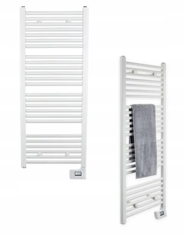 Grzejnik Elektryczny Łazienkowy Ścienny Z Termostatem Easy Home Biały