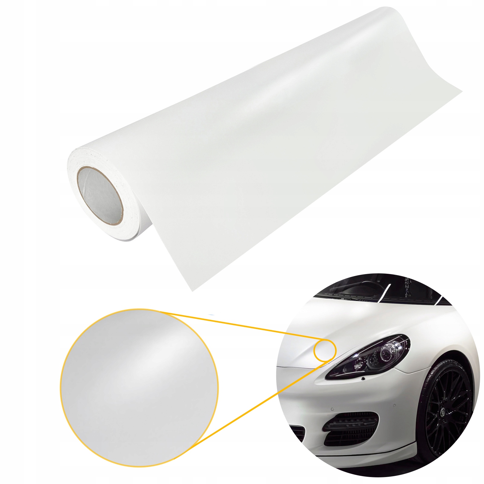 Termoplastická Fólie Barva Bílá Mat Na Auta Změna barvy Auta 1x10 m
