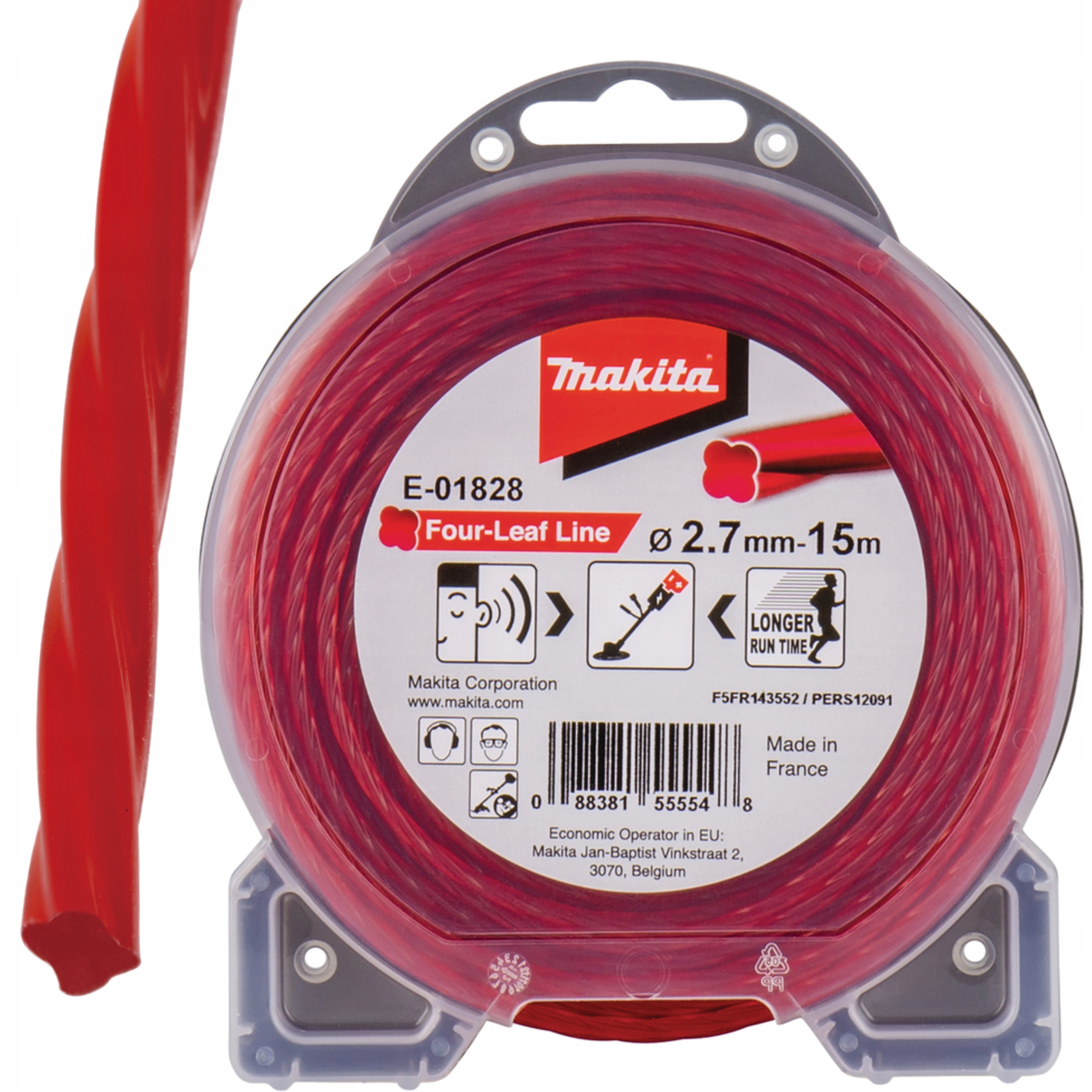 

Żyłka Tnąca 2,7mm Koniczyna 15m Makita E-01828