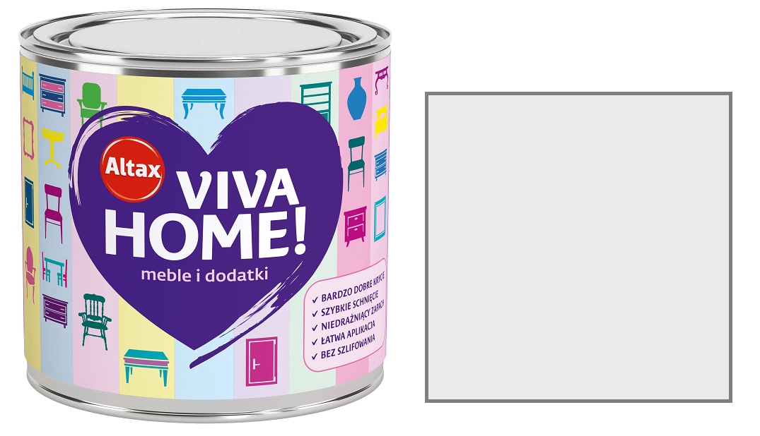 ALTAX VIVA HOME 0,25L - PIERWSZY ŚNIEG - BIAŁY MAT