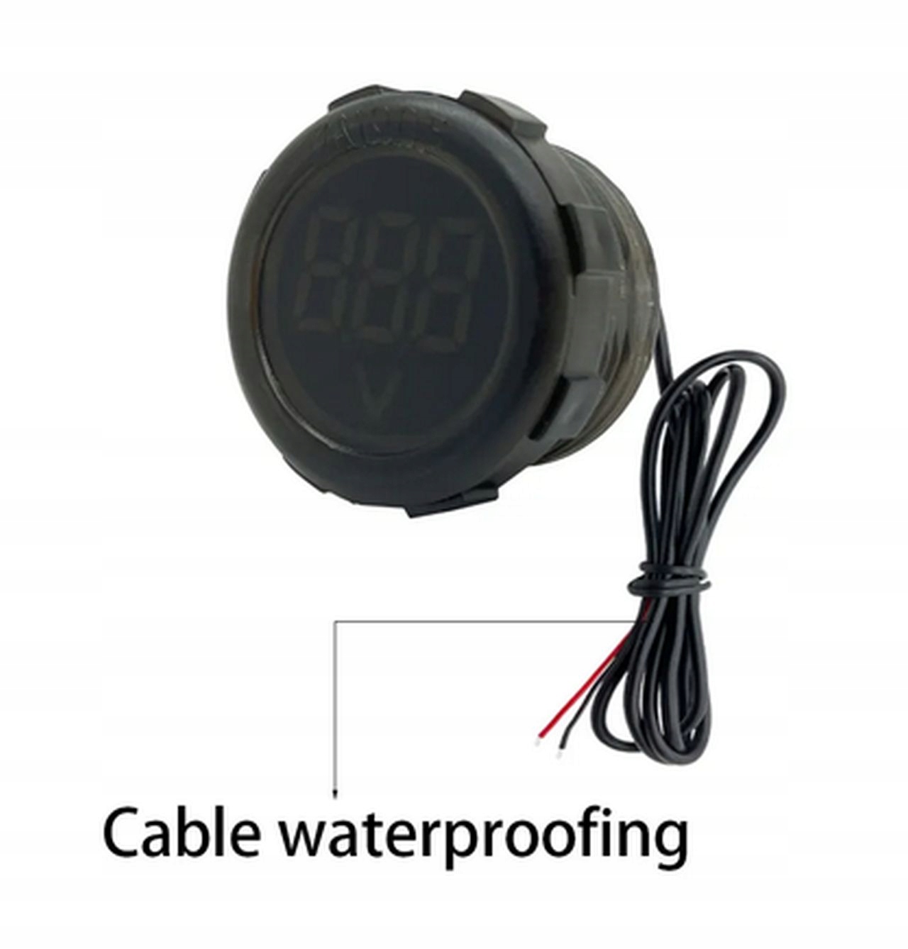 WOLTOMIERZ 4-100V OKRĄGŁY WODOODPORNY CZERWONY Marka bez marki