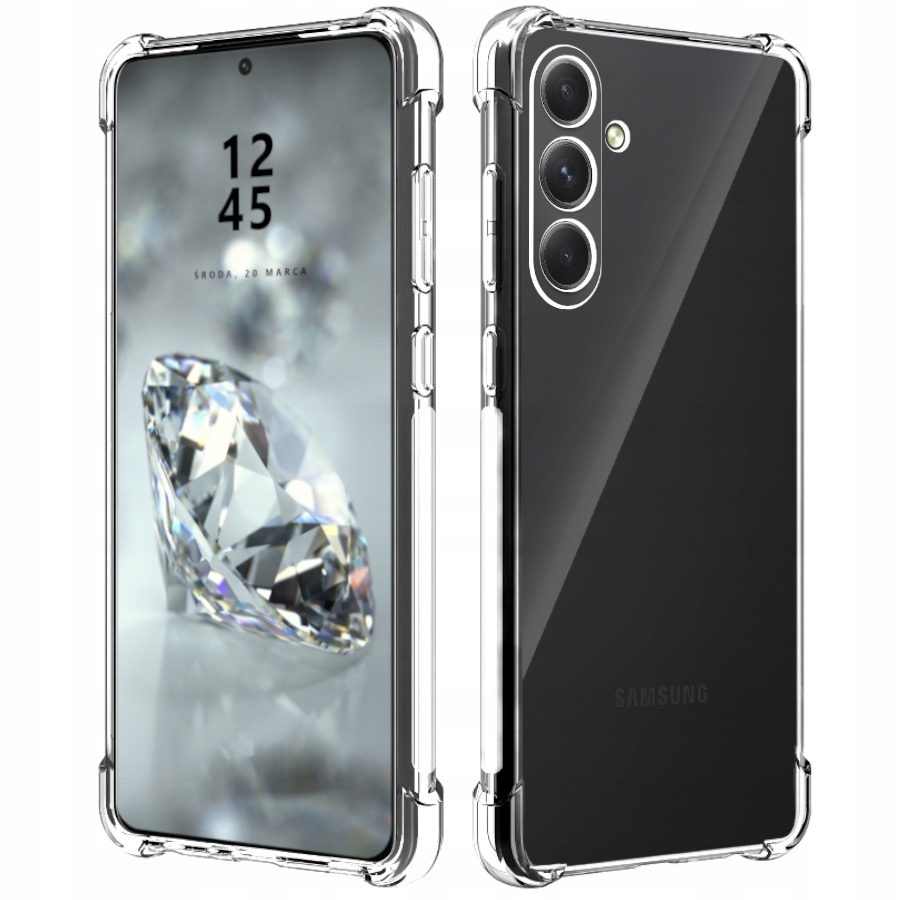 

Etui Do Samsung A54 5G Pancerne Shock Case Szkło