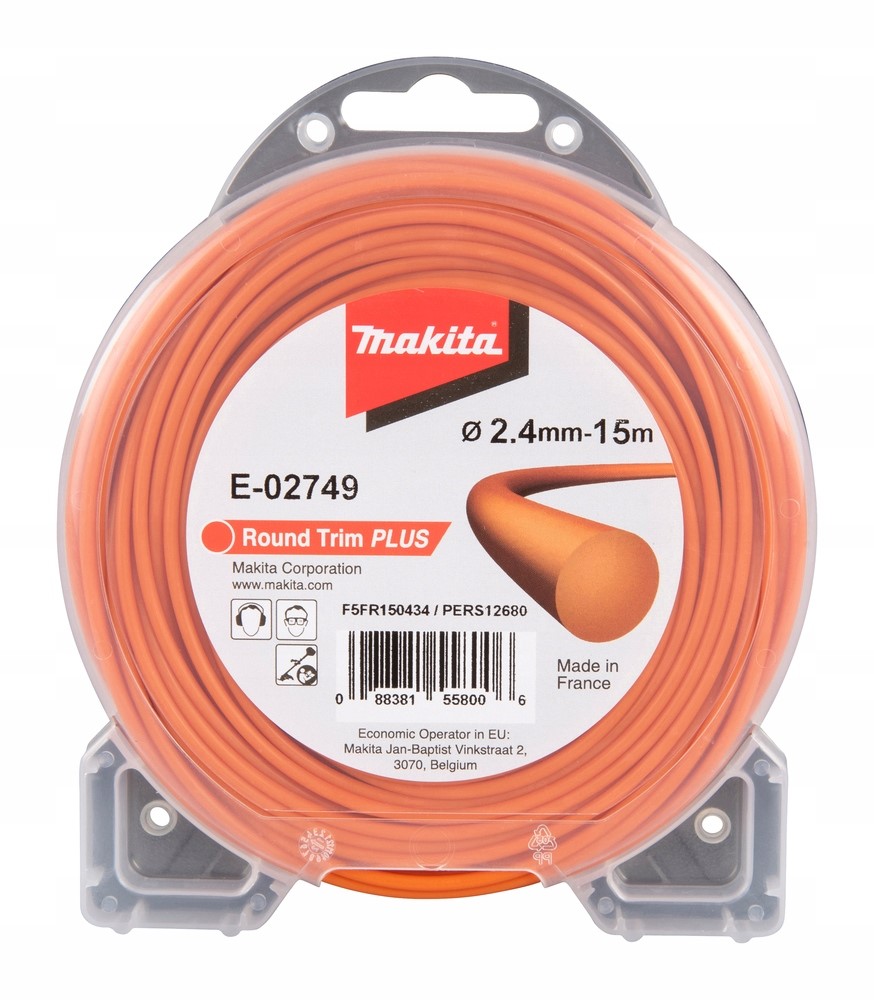 

Makita Żyłka nylonowa okrągła 2,4mm x 15m E-02749