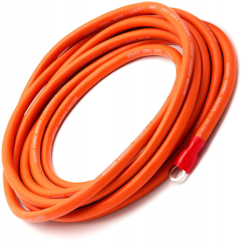 Zestaw kabli przewodów do wzmacniacza samochodowego NECOM 20mm2 porządne Kod producenta CK-J20