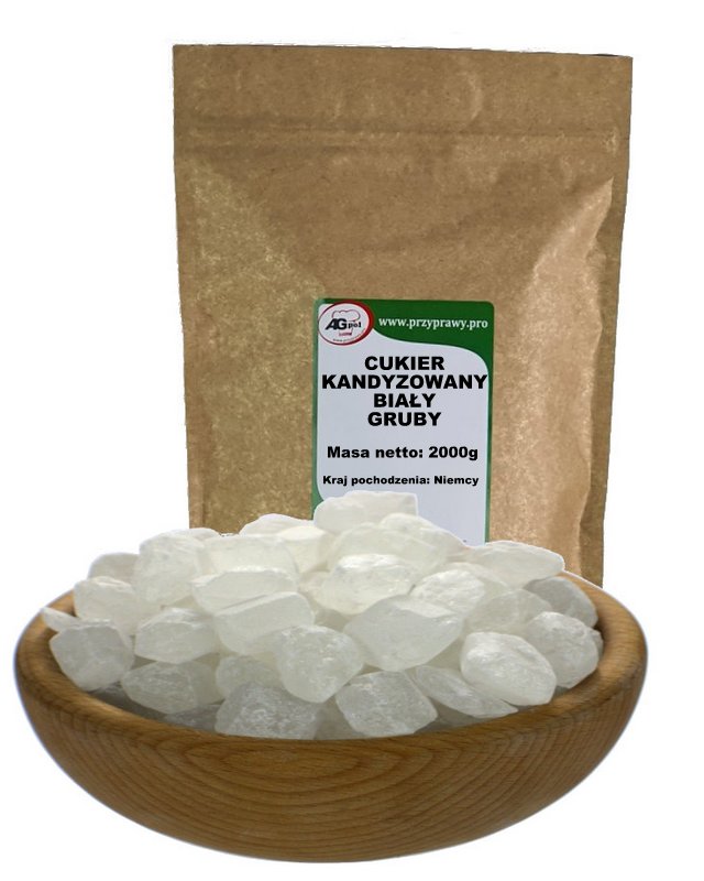 Levně Cukr kandovaný bílý hrubý 2000 g