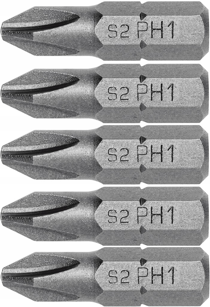 

Hogert HT1S301 Końcówki wkrętakowe PH1 25mm 5szt