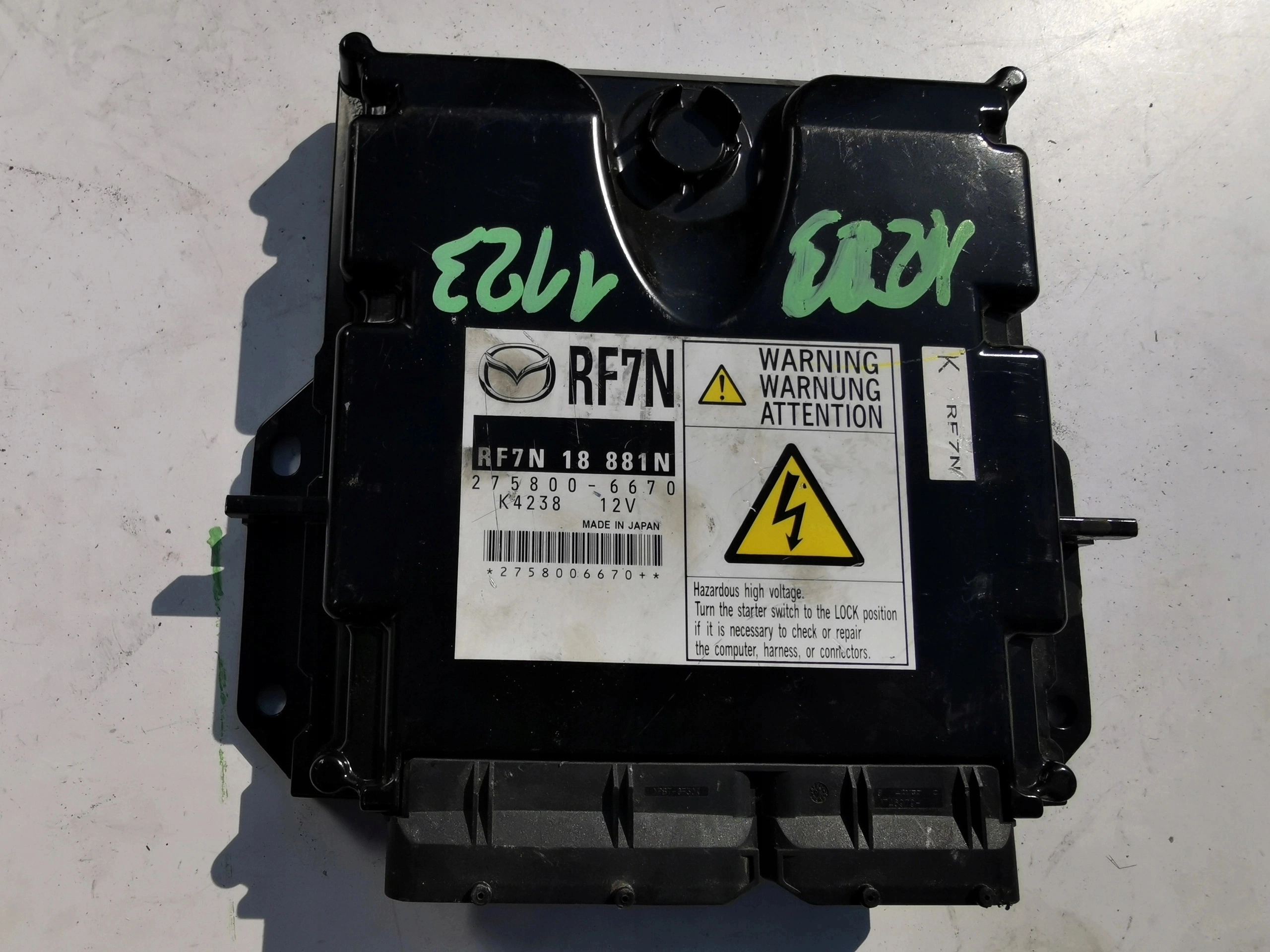 MAZDA 5 2.0D RF7N18881N 275800-6670 Computer ECU