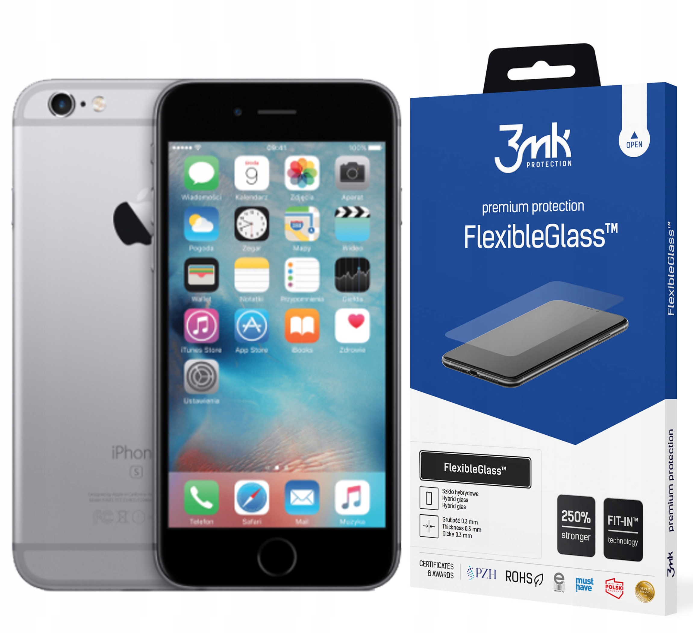 

3MK Szkło FlexibleGlass do iPhone 6/6S Plus