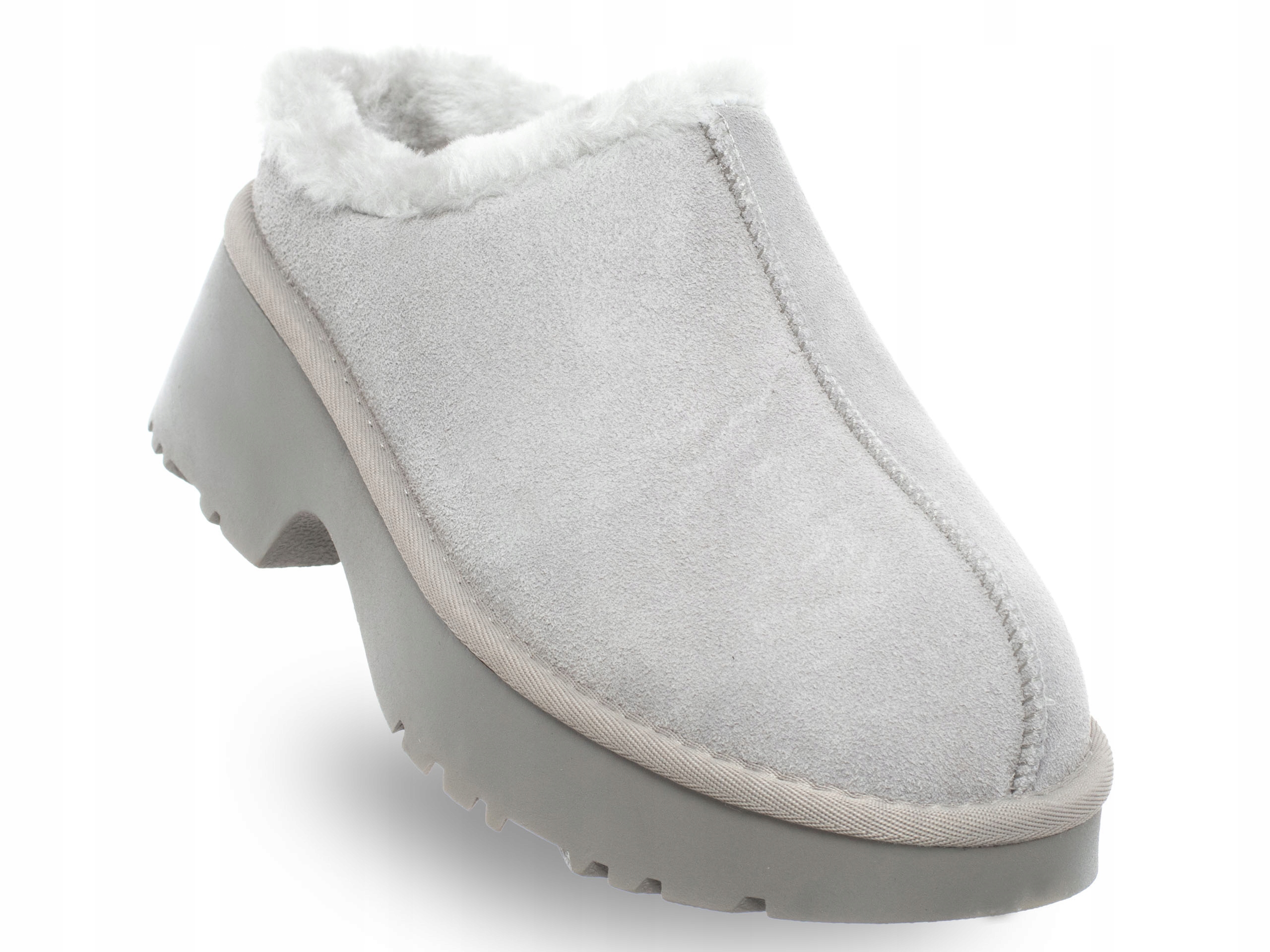 Solo Soprani Dámské Boty SSW521P32/02 kožené šedé teplé pantofle