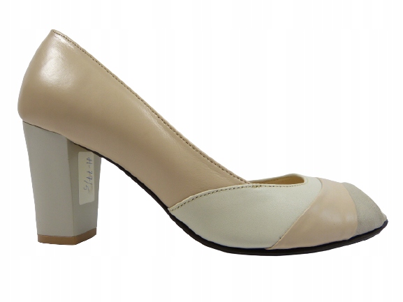 

Czółenka Kanbut 37 cieliste skórzane wygodne buty