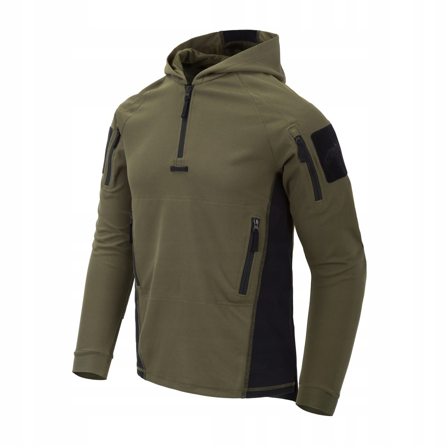 Mikina s kapucí Helikon Range Hoodie Olive Green Black L