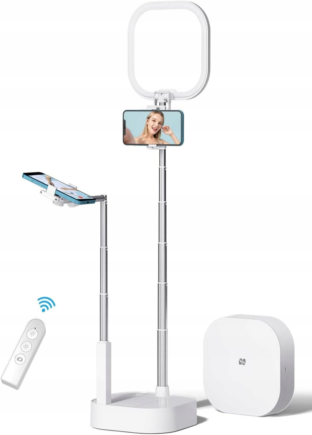 Statyw do telefonu komórkowego z lampą pierścieniową stojak do selfie