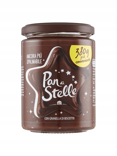 3x Italský ořechový krém s sušenkami Pan di Stelle 380 g