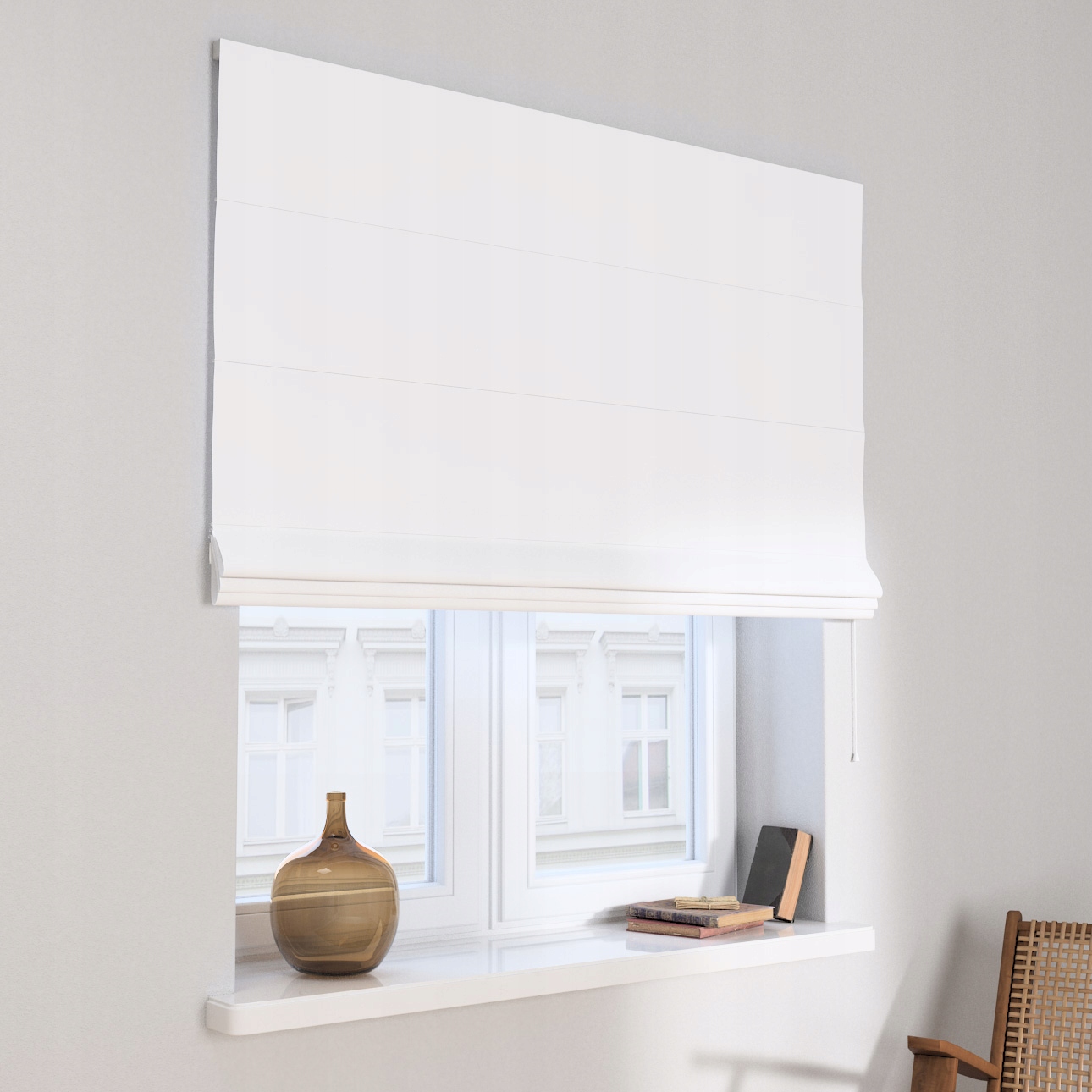 Hotová římská roleta Capri 100 x 180 cm bílá