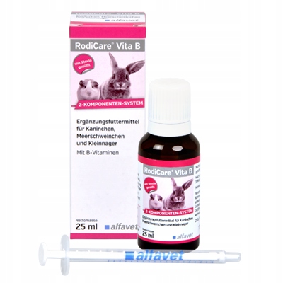 RodiCare VitaB 25 ml witaminy z grupy B, przy E.cuniculi, neurologiczne