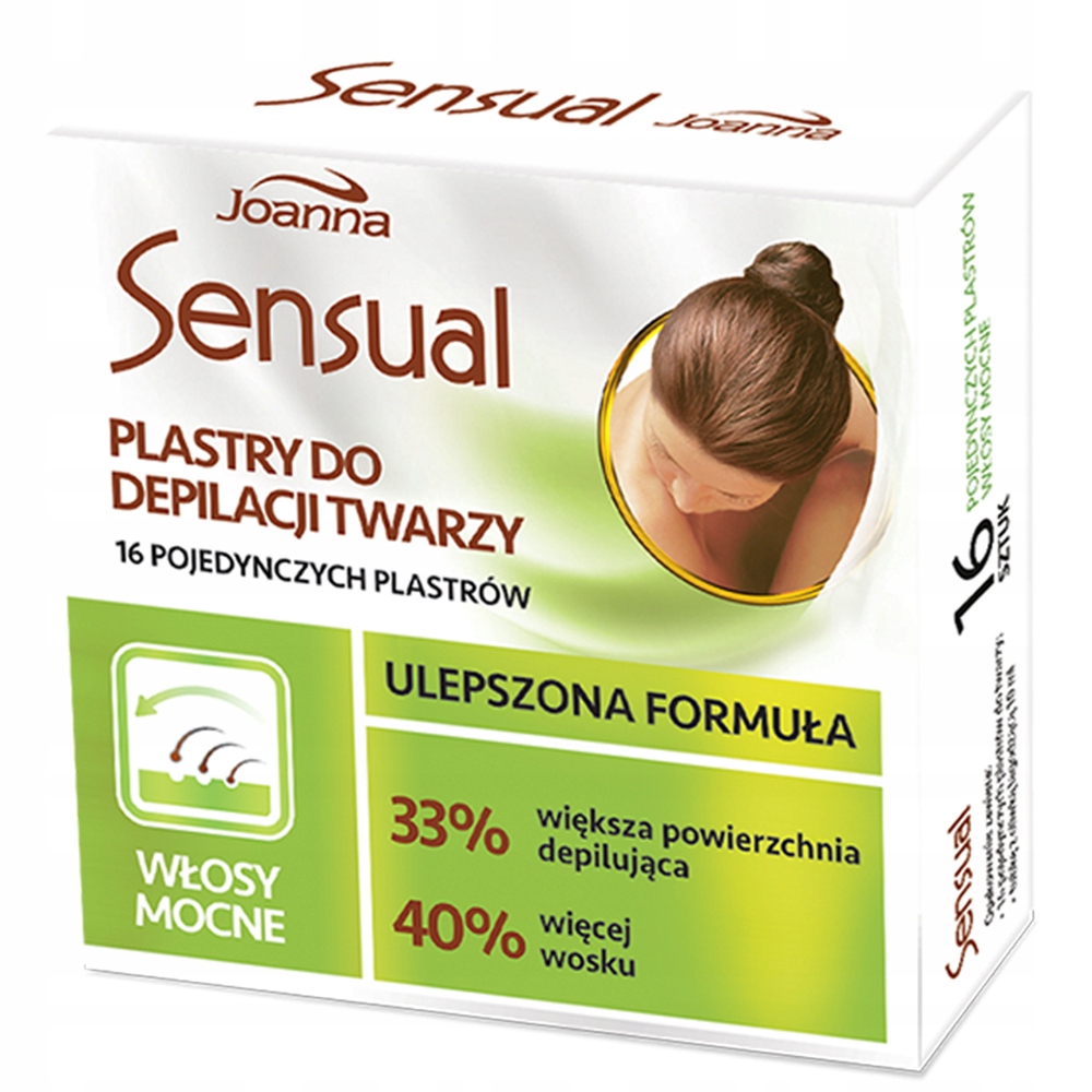 JOANNA SENSUAL PLASTRY DO DEPILACJI TWARZY MOCNE