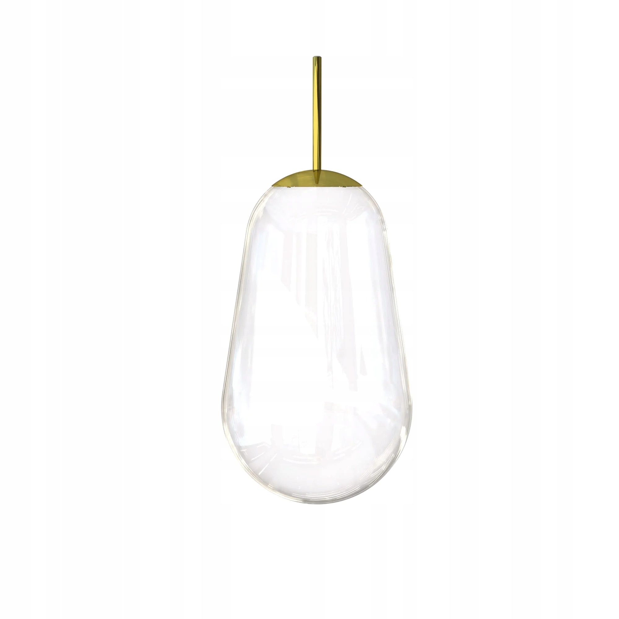 Sklenené tienidlo v tvare hrušky, priehľadné Pear Nowodvorski