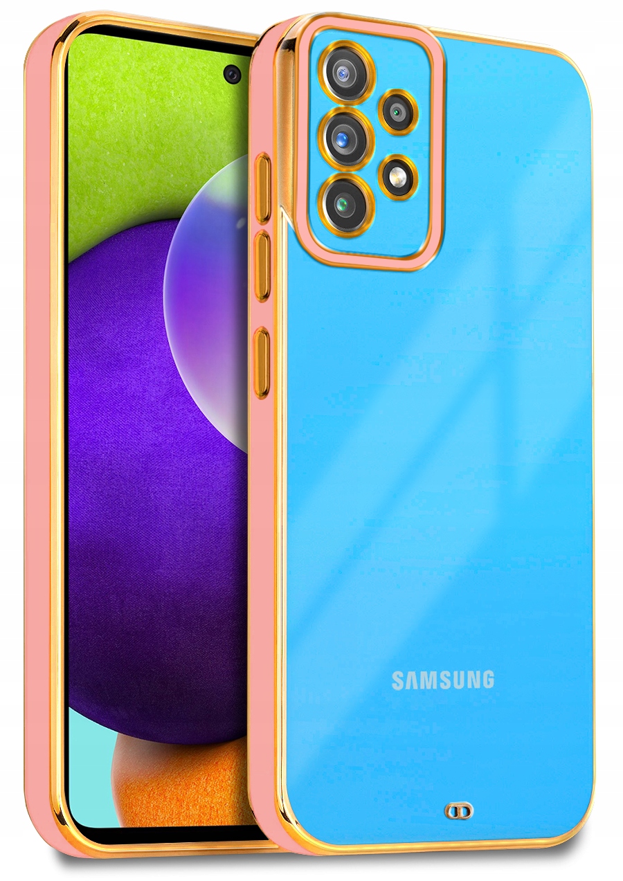 

Etui Silicone Eyes +Szkło do Samsung A52 A52s 5G