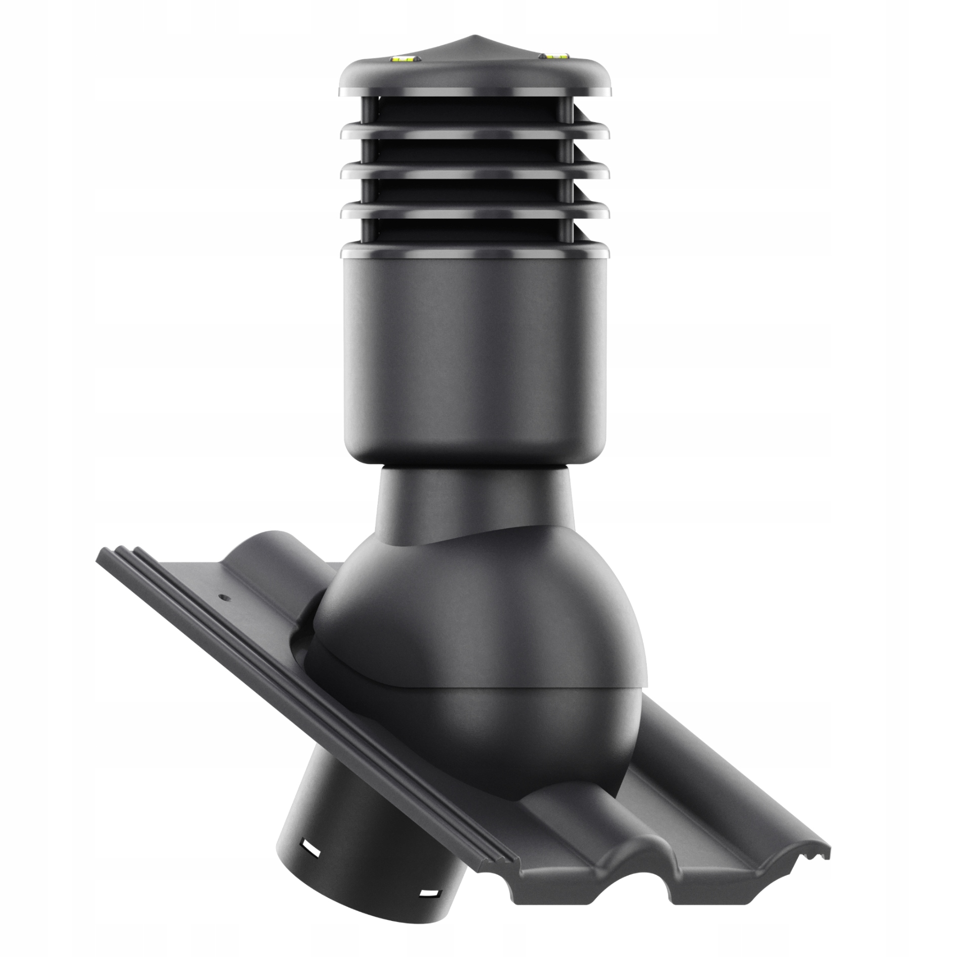 větrací komín Izolovaný Smart fi125 Vojens (Dvojitý Římský) Grafit