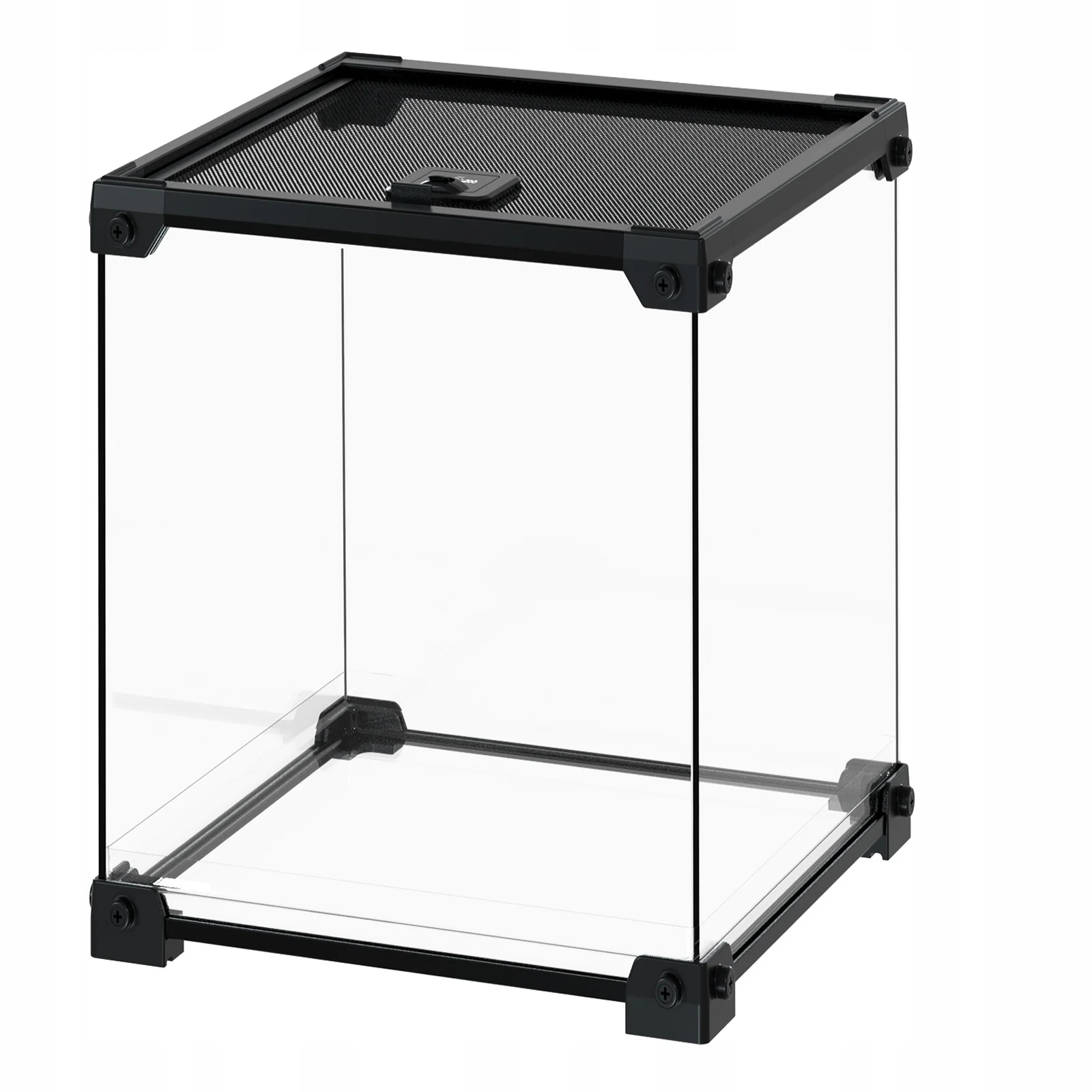 Levně Skleněné Terárium Pro Pavoučí Plazy Kudlanky Se Síťkou Rozměry 20X20X30 CM