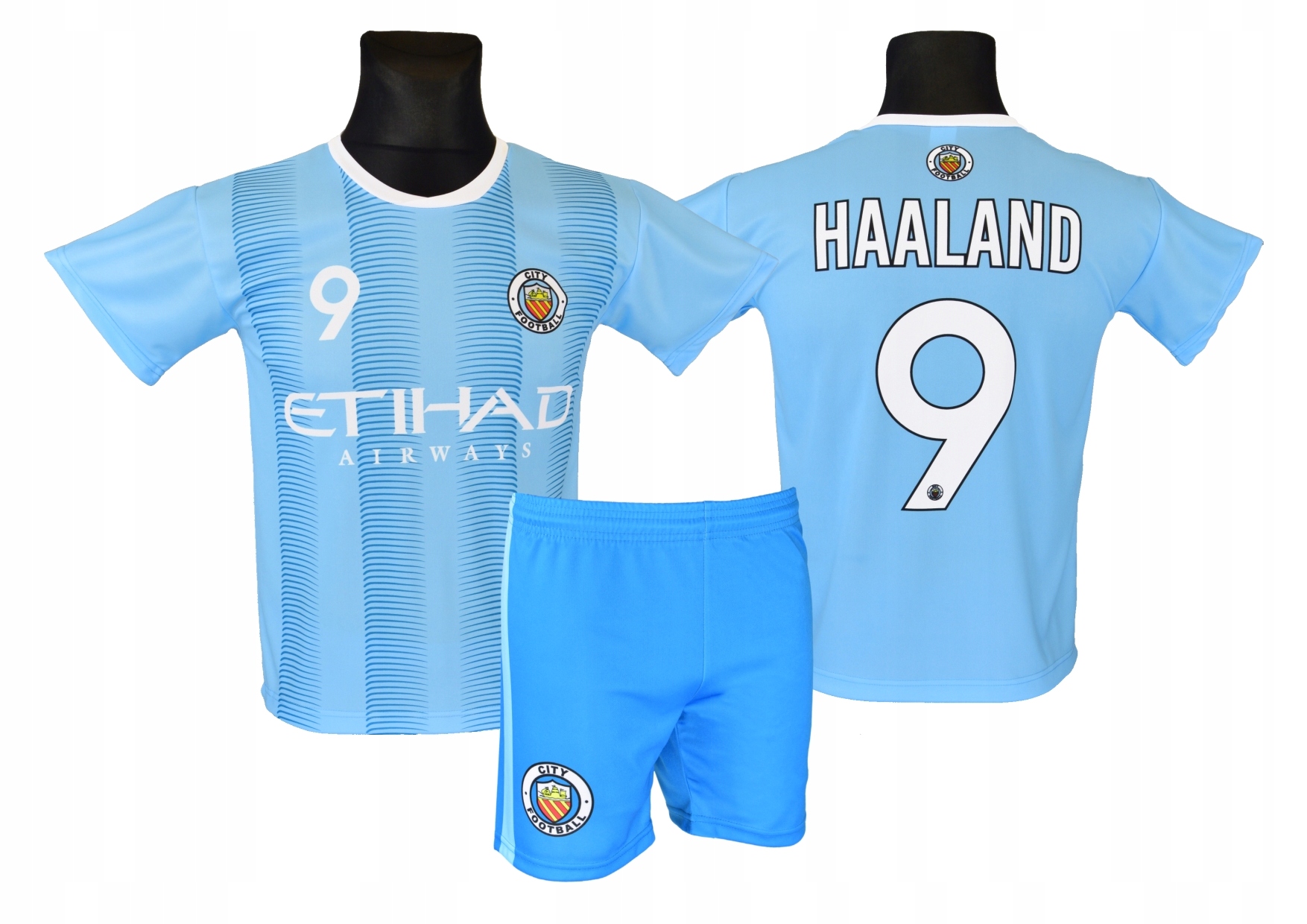 HAALAND strój piłkarski koszulka + spodenki rozm. 146