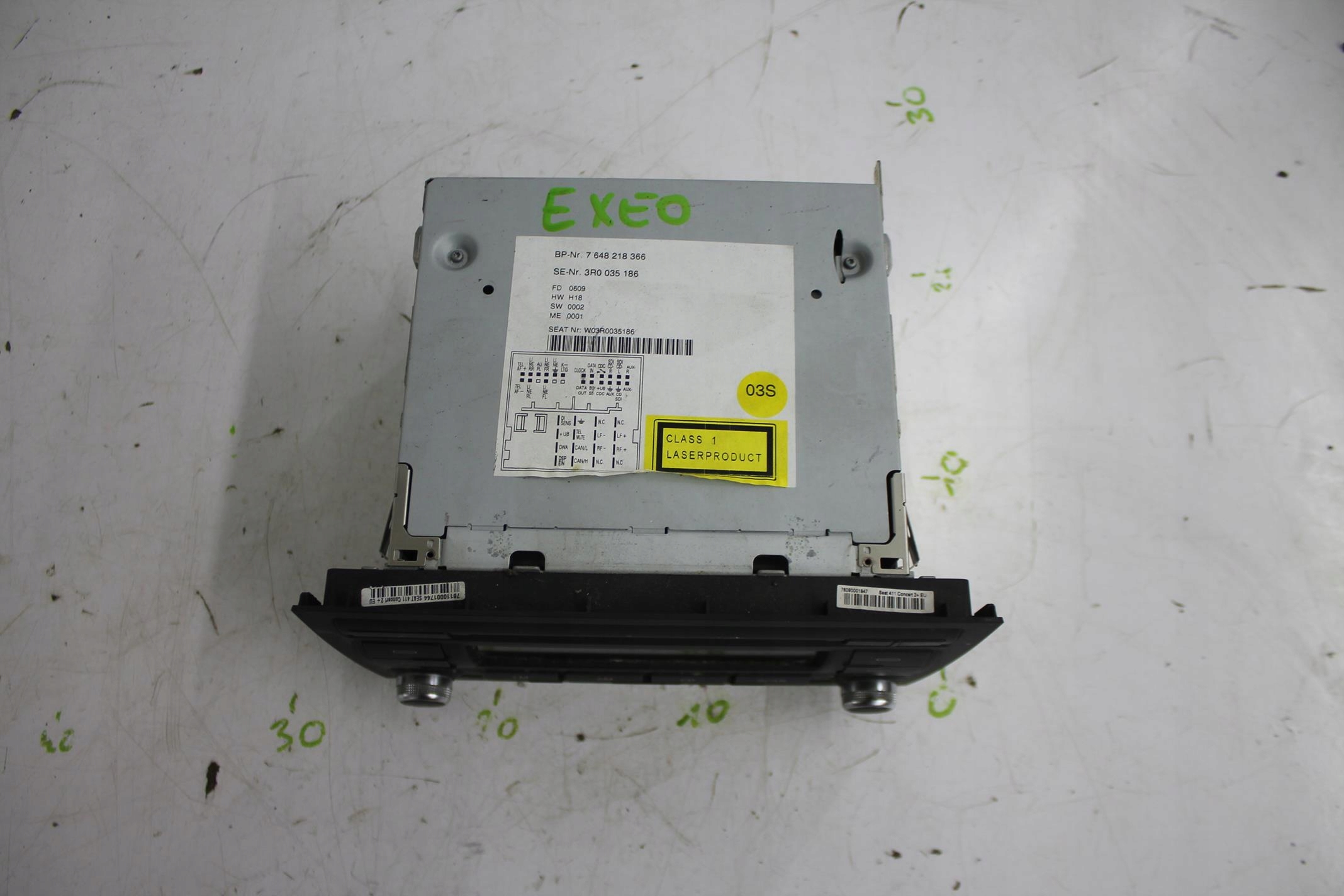 RADIO CD FABRYCZNE 3R0035186 SEAT EXEO 08-14